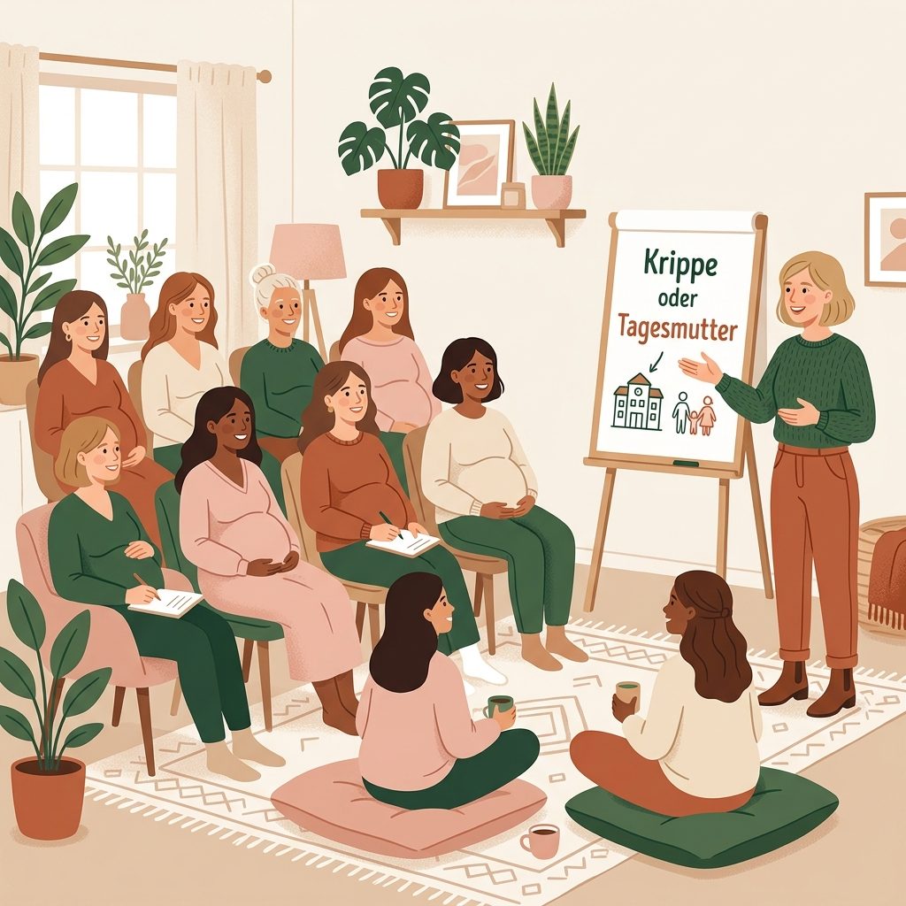 Illustration Krippe Tagesmutter